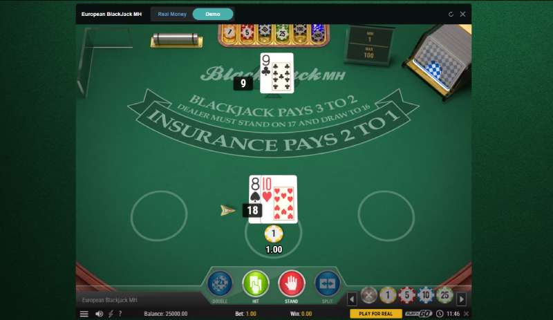 european blackjack online casino game