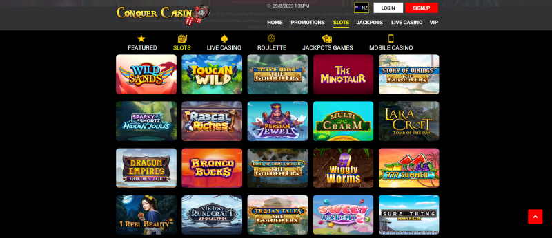 conquer online casino games