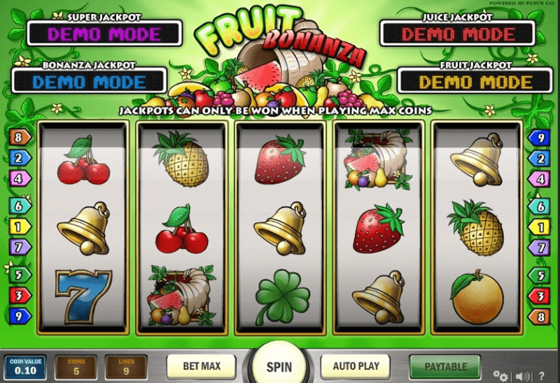 fruit bonanza slot game