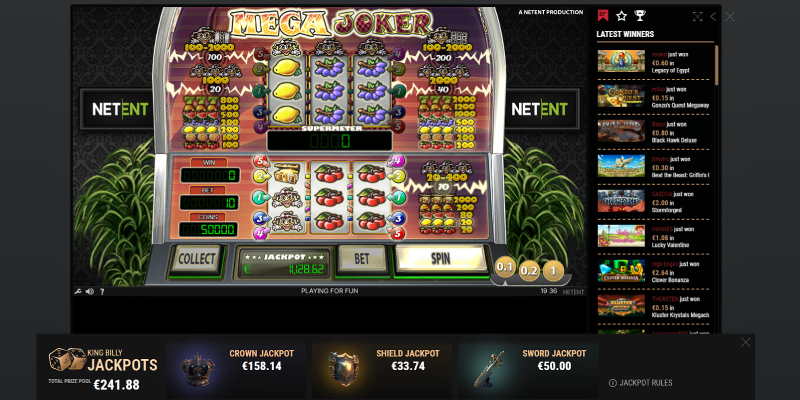 mega joker slot online casino game