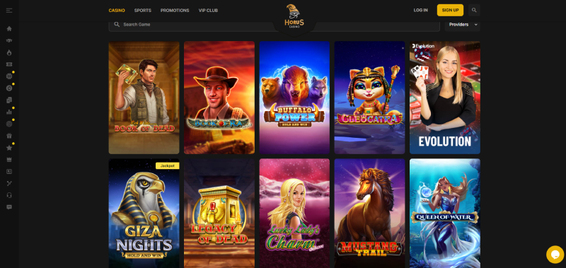 horus online casino games
