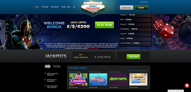 jackpot paradise online casino new zealand