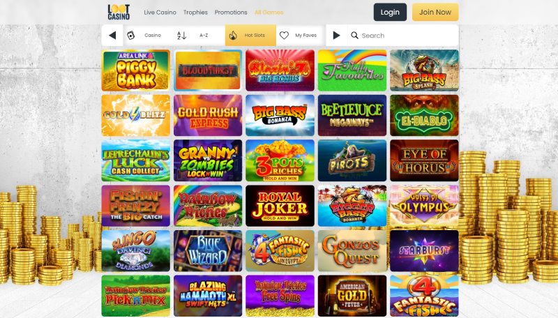 loot online casino games