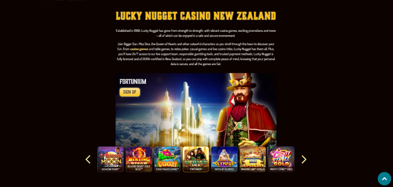 lucky nugget online casino new zealand