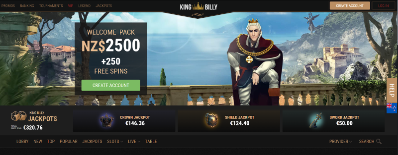 King Billy Online Casino New Zealand