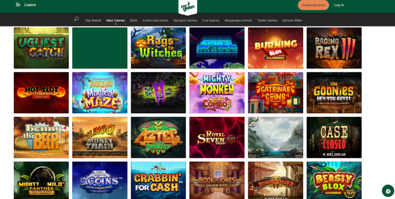 mr green online casino games