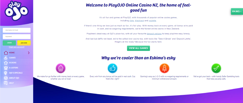 playojo online casino new zealand