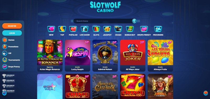 slotwolf online casino games