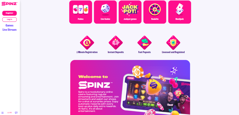 spinz online casino new zealand