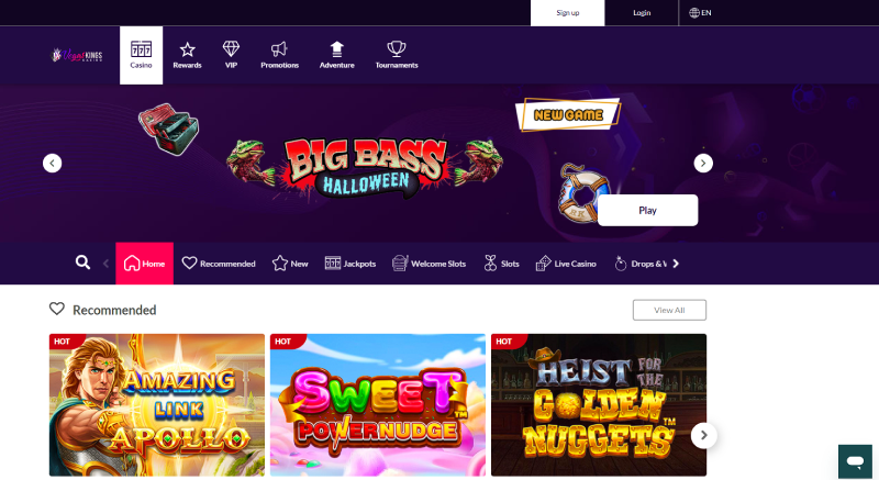 vegas kings online casino new zealand
