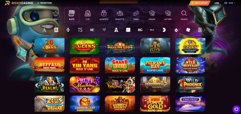 ricky casino online casino games