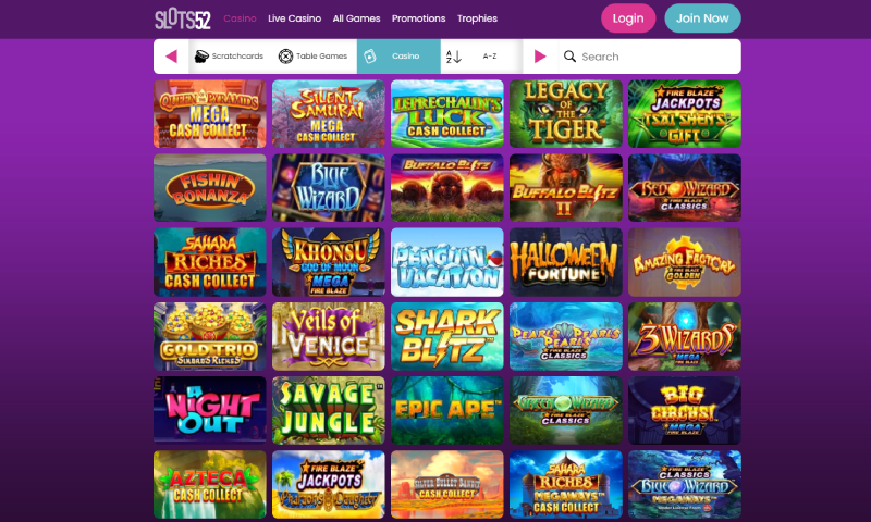slots52 online casino games