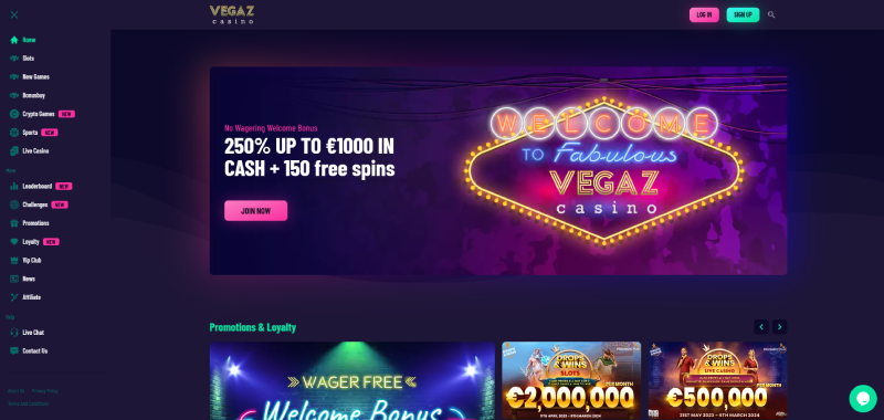 vegaz casino online new zealand