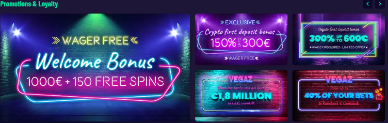 vegaz casino promotions